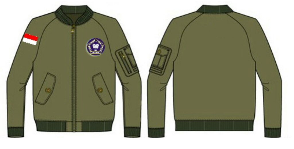 Jaket Bomber Army Refraksi Leprindo Jakarta